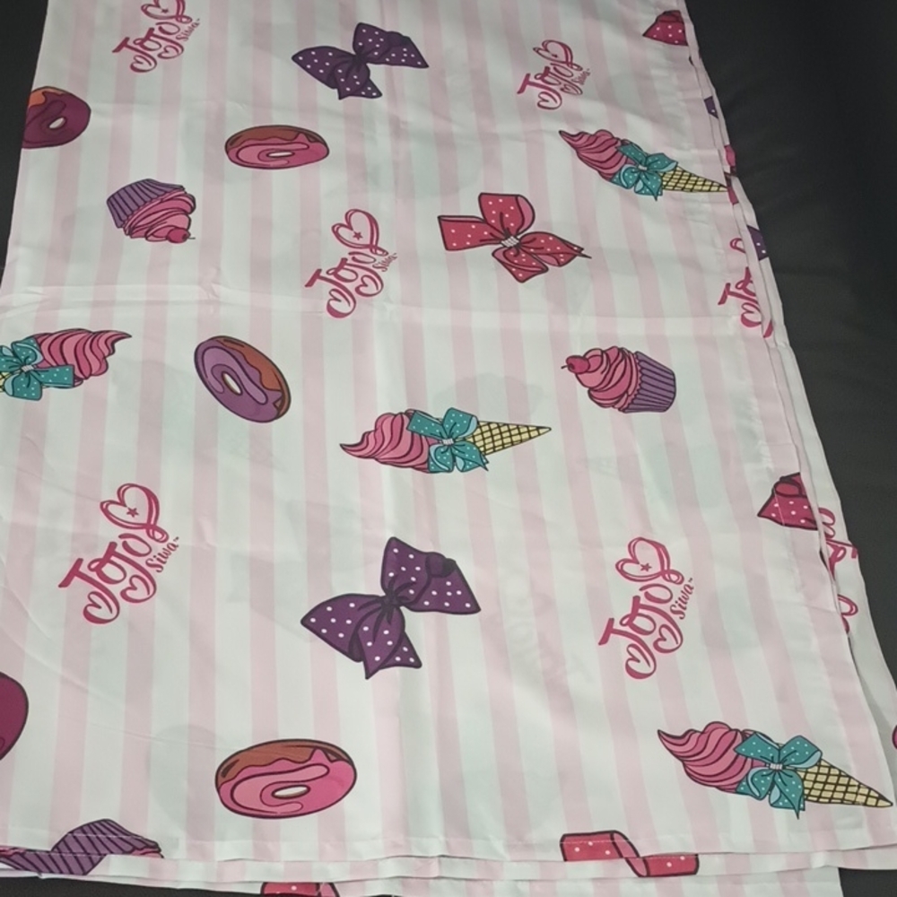 JoJo Siwa Pink and White Fun Full Size Flat Sheet